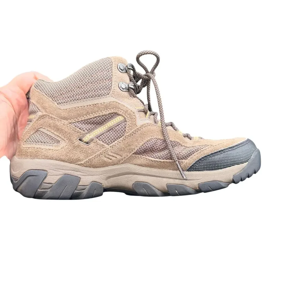 Teva Men’s Hiking Boots Brown Suede Mesh Mid Trail Shoes Size 9